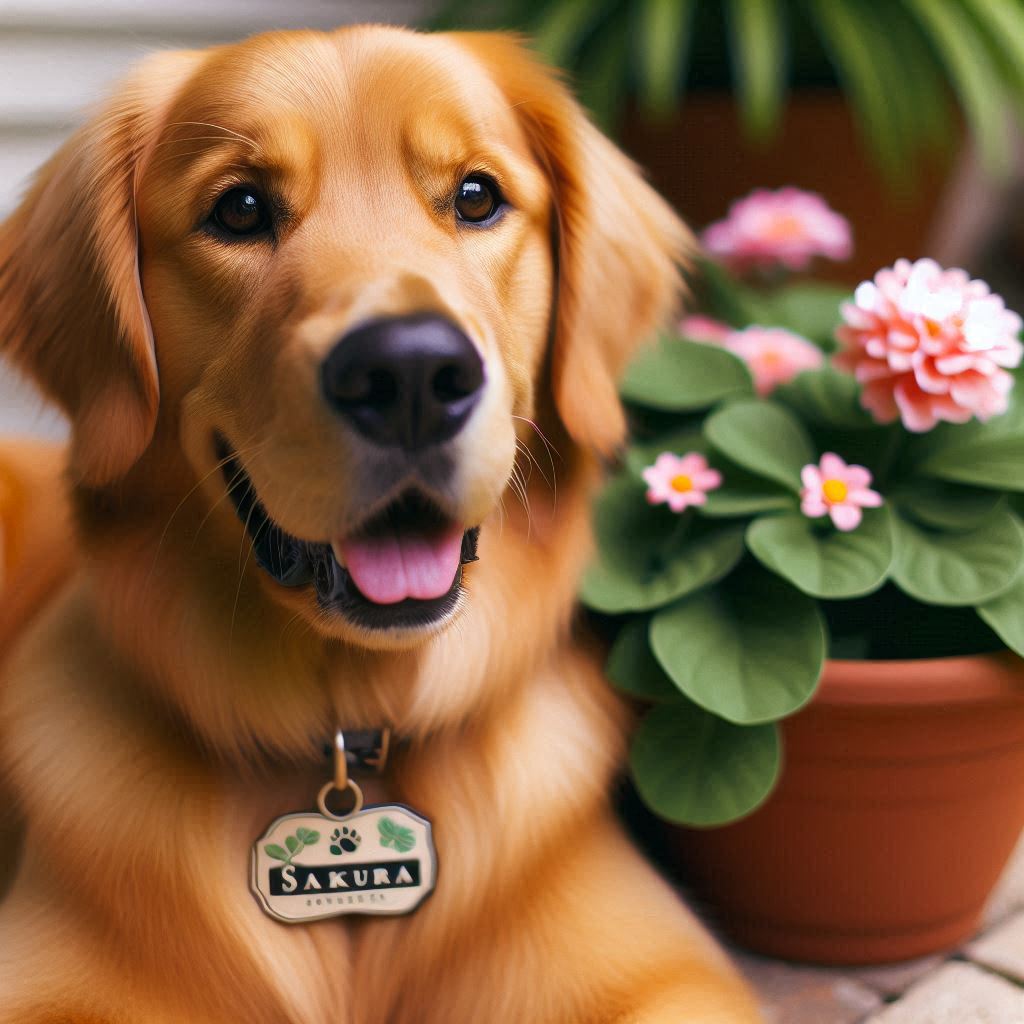 Hermoso-golden-retriever-con-una-placa-en-su-collar-que-diga-SAKURA-1